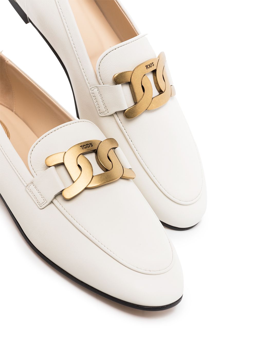 TOD'S Clean White Flat Shoes for Women - 24SS Collection