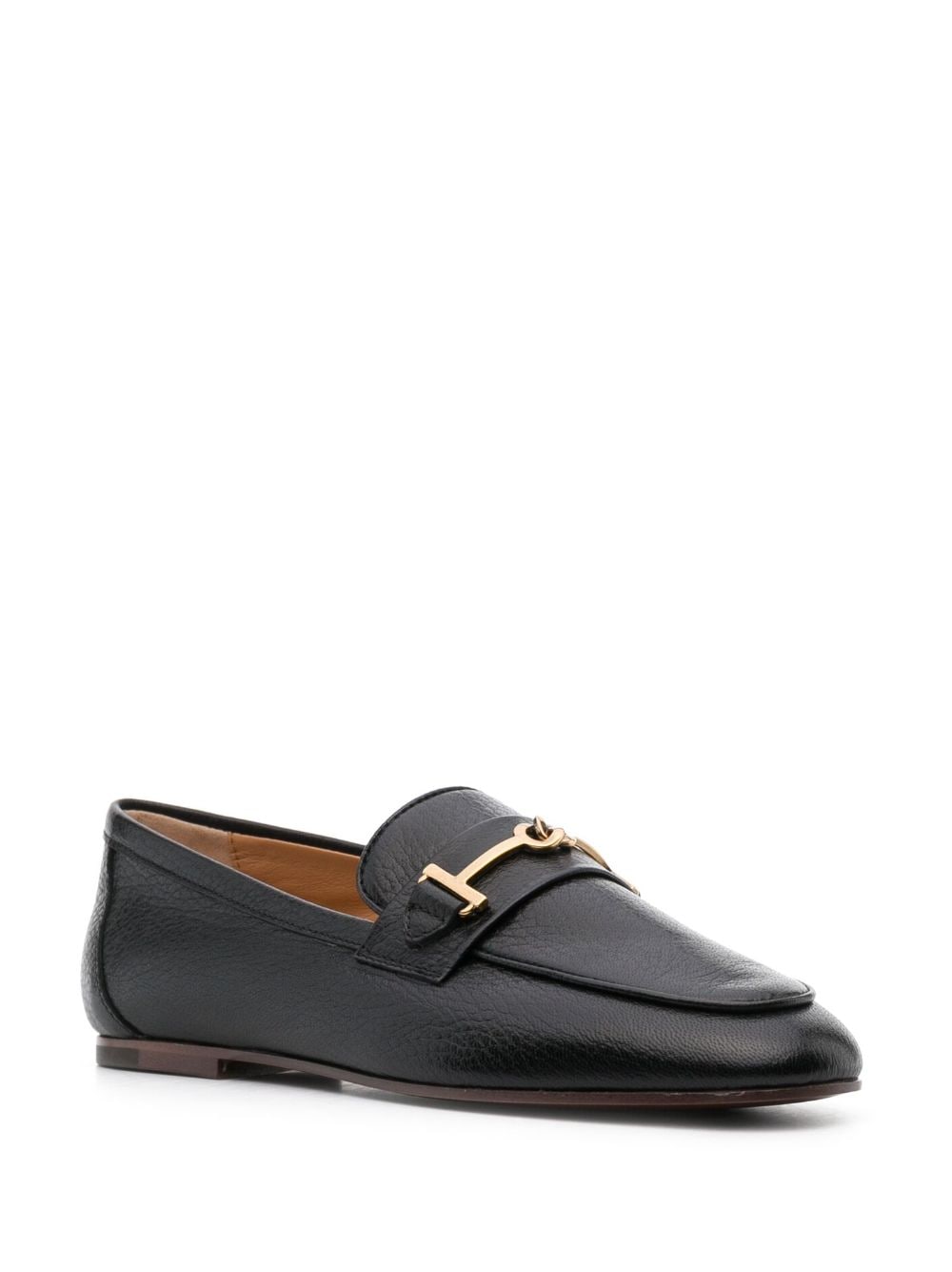 TOD'S T-RING LEATHER LOAFERS