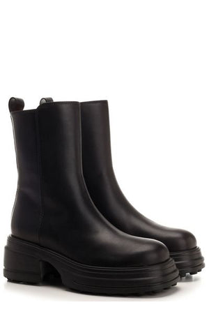 TOD'S Stylish Leather Boots for Women in Black