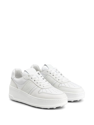 TOD'S Chic White Leather Platform Sneakers