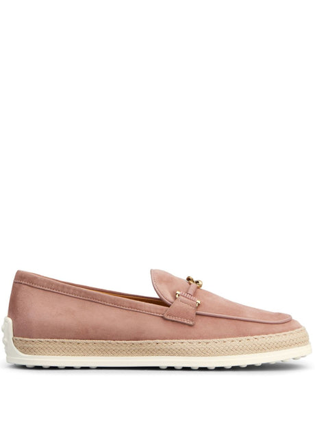 TOD'S Suede Leather Loafers for Women