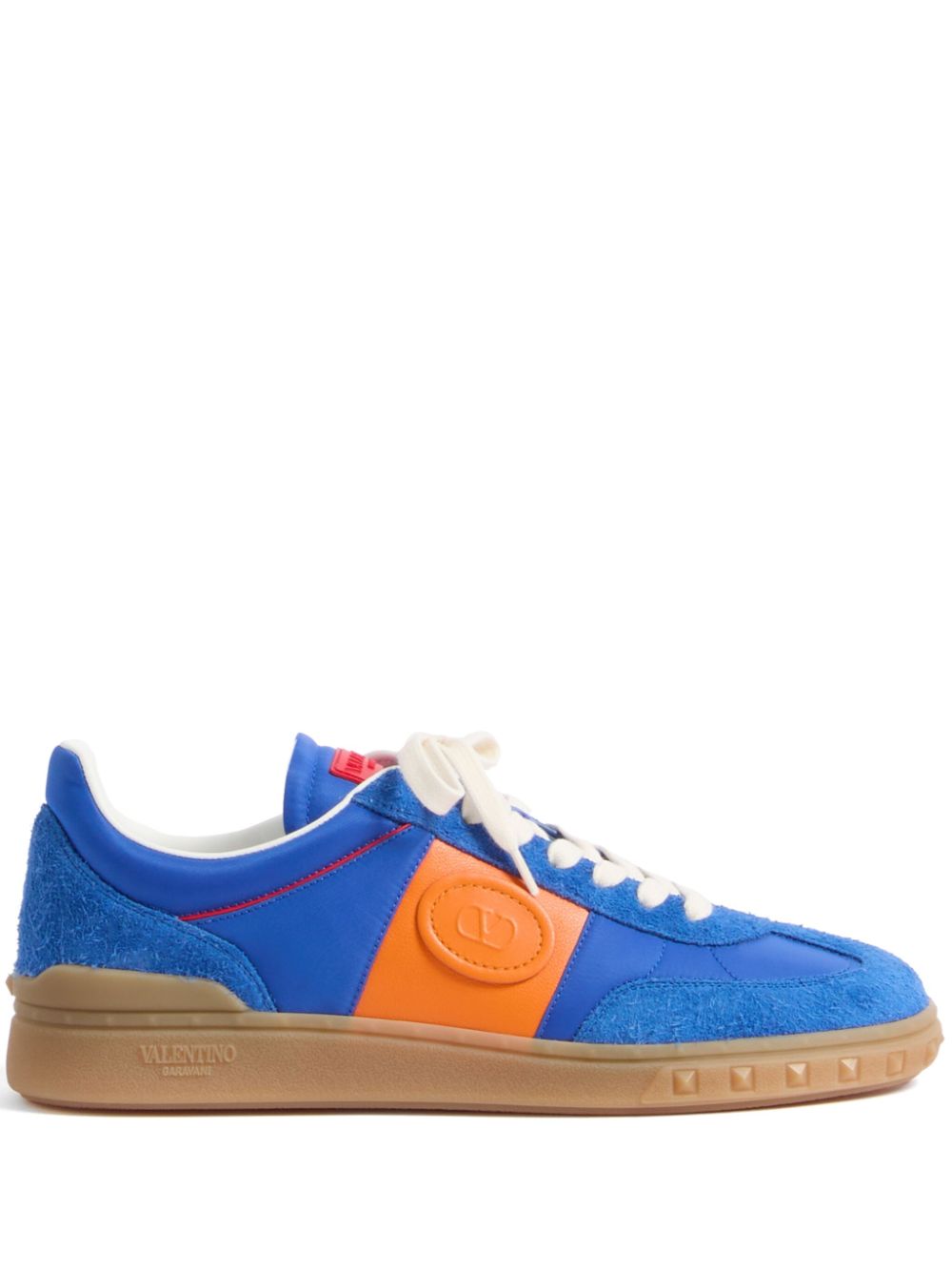 VALENTINO GARAVANI Leather Color-Block Sneakers for Men