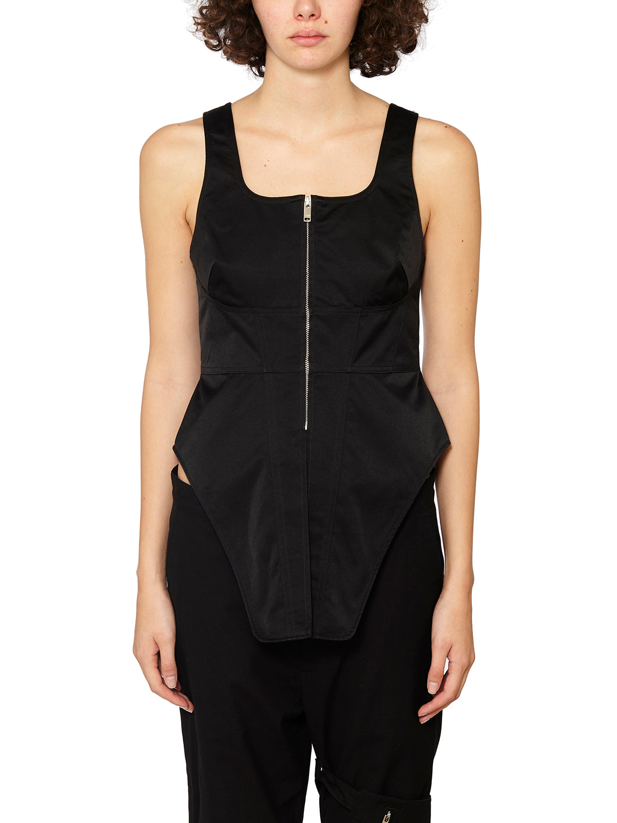 AMBUSH Front Zip Corset Top - Size 2