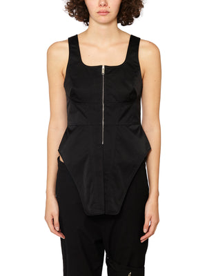 AMBUSH Front Zip Corset Top - Size 2