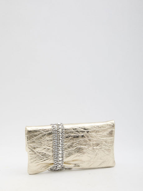 JIMMY CHOO Mini Clutch Handbag with Crystal Detailing - 30x15.5x2.5cm