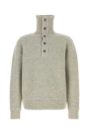 DRIES VAN NOTEN Stylish Grey Wool Sweater for Men