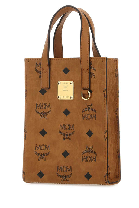 MCM Mini Printed Fabric Handbag