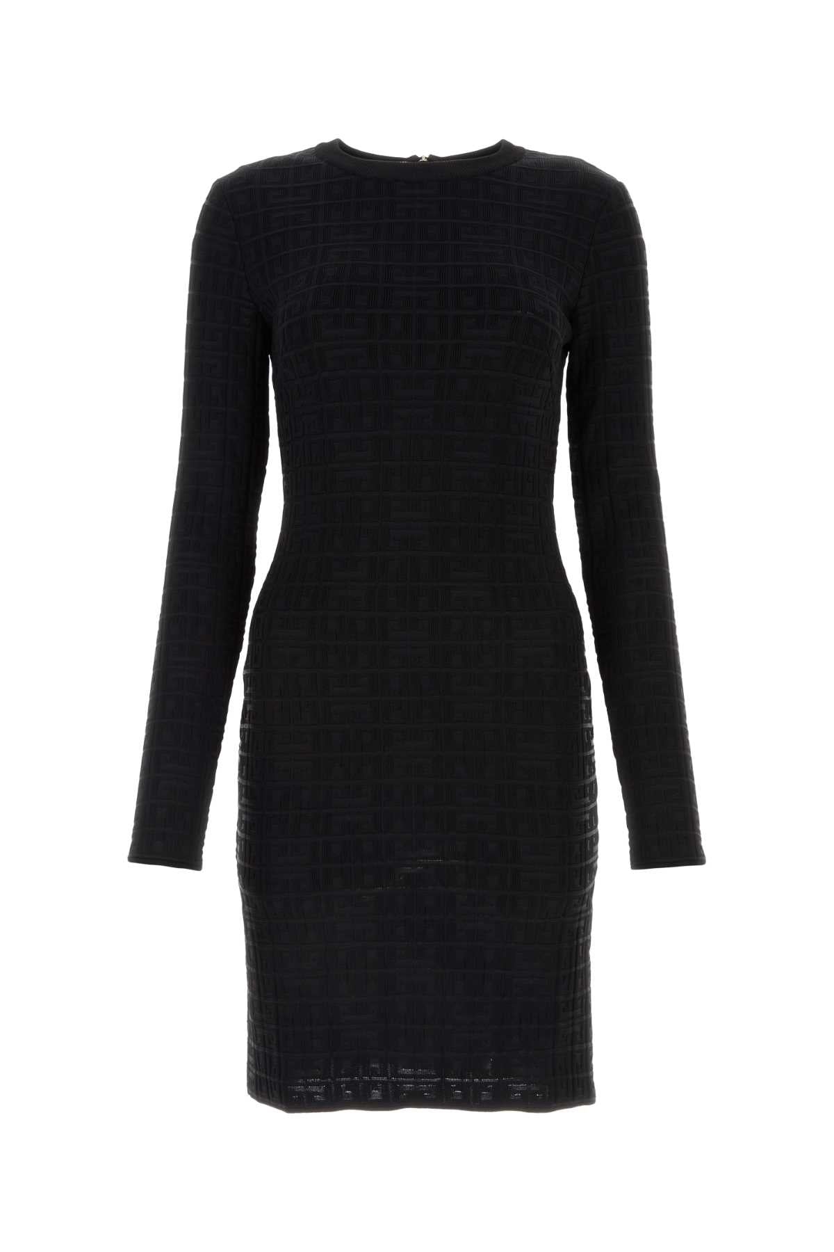 GIVENCHY Elegant Black Jacquard Dress