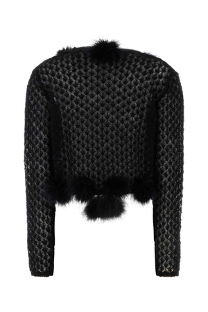 BLUMARINE Chic Black Knit Cardigan for Women