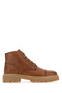 TOD'S Brown Leather Ankle Boots for Men