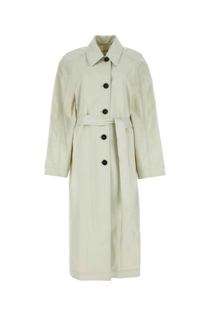 LOW CLASSIC Chalk Cotton Ventile Trench Jacket