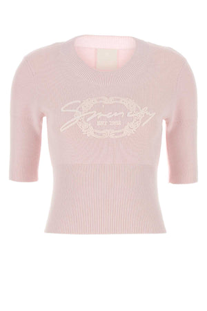 GIVENCHY Pastel Pink Cotton Blend Sweater for Women