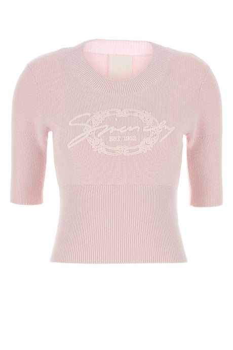 GIVENCHY Pastel Pink Cotton Blend Sweater for Women