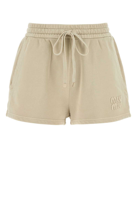 MIU MIU Comfortable Cotton Mini Shorts for Women