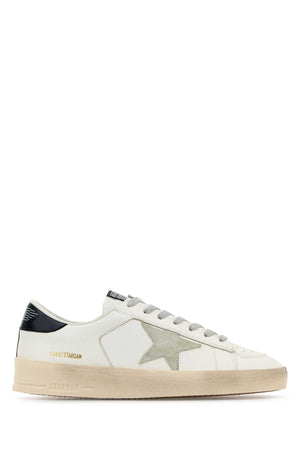 GOLDEN GOOSE DELUXE BRAND Stylish White Leather Stardan Sneakers for Men