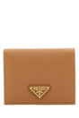 PRADA Mini Leather Wallet with Golden Finishing