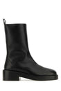 COURREGES Chic Leather Ankle Boots for Modern Women