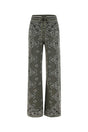 AMIRI Embroidered Cotton Blend Joggers for Women