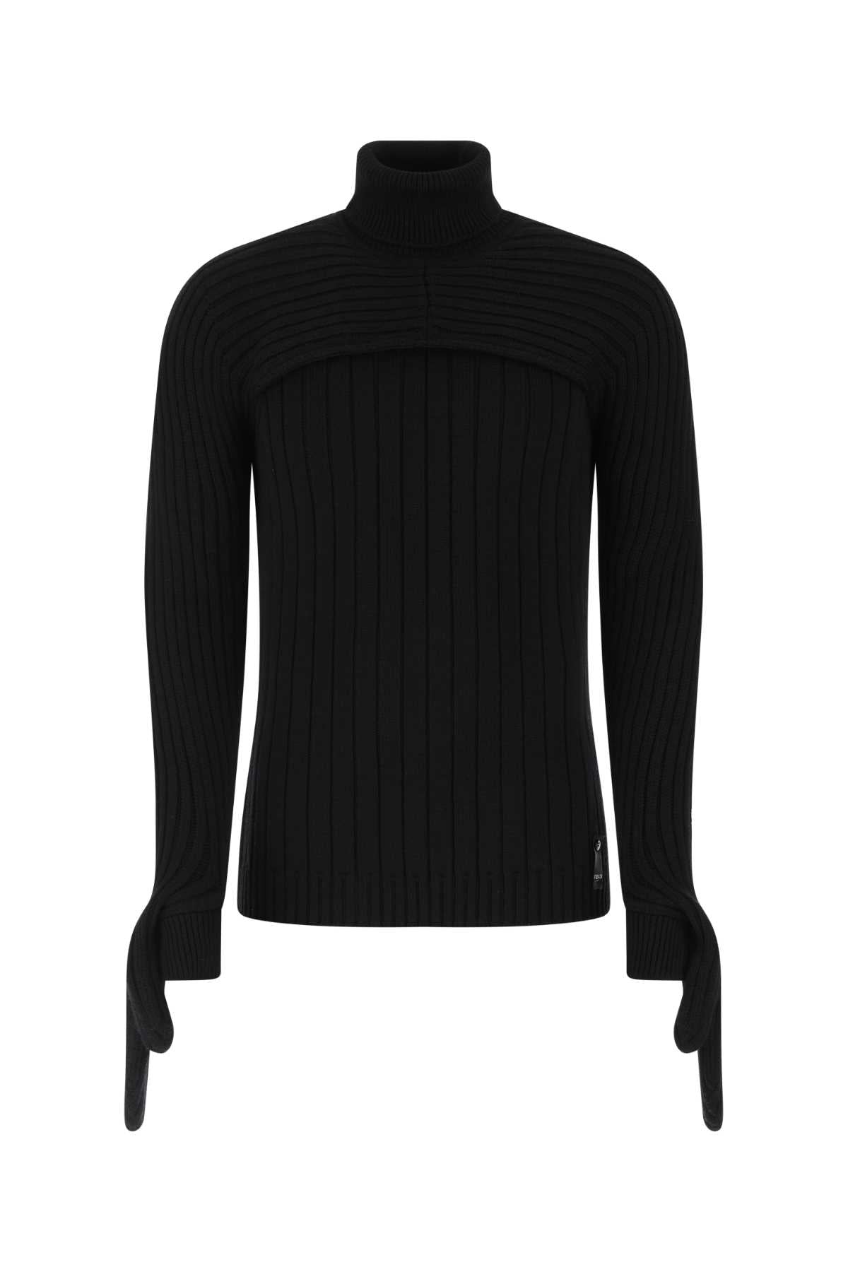 FENDI Timeless Black Wool Sweater for Men