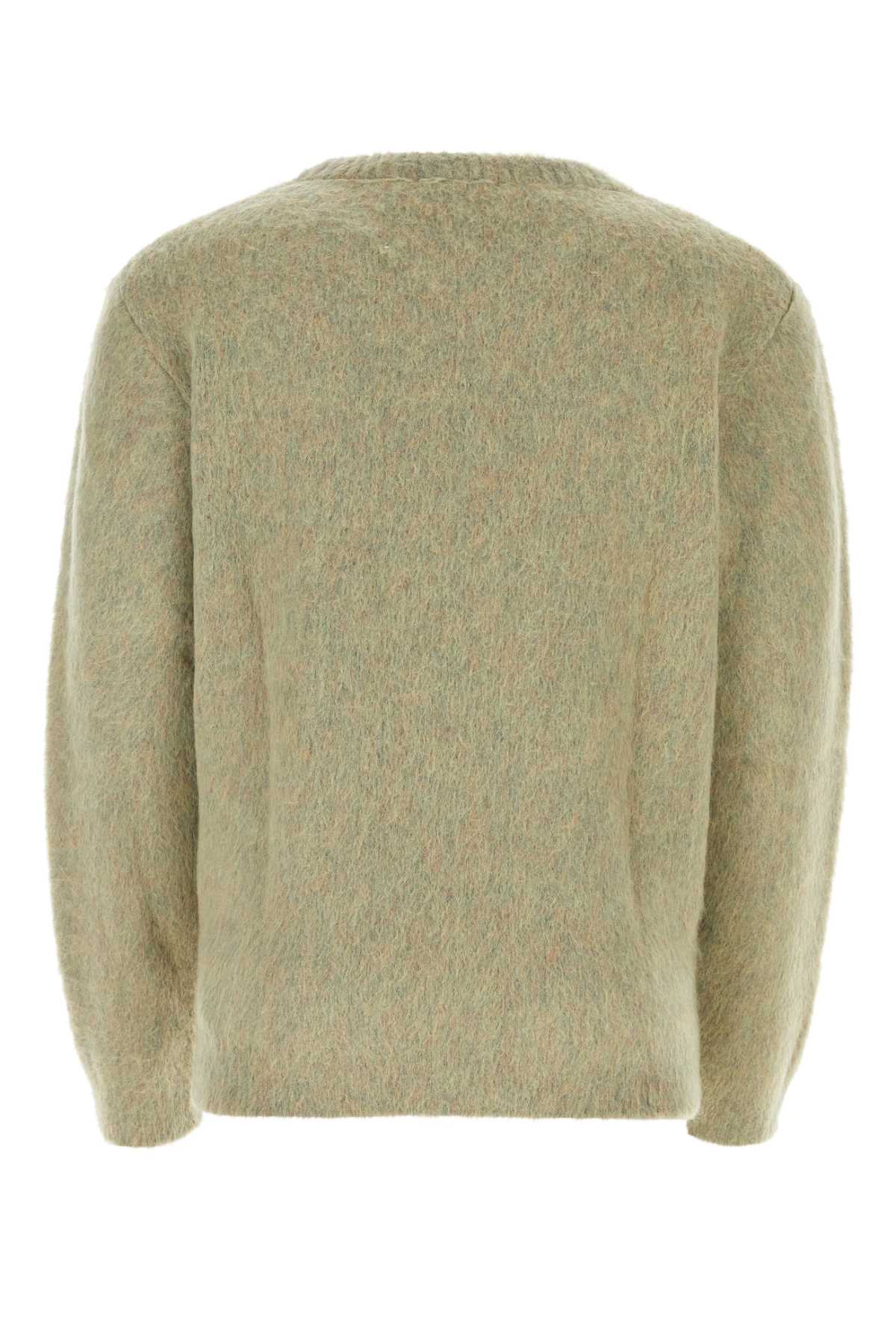 LEMAIRE Sage Green Stretch Mohair Blend Sweater for Men