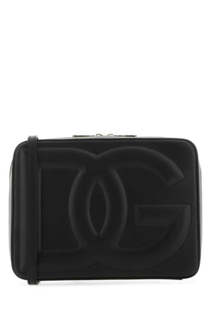 DOLCE & GABBANA Mini Black Leather Crossbody Handbag