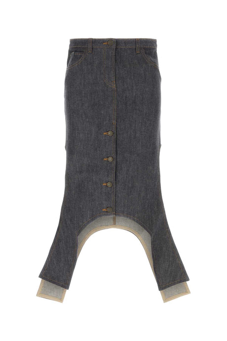 COURREGES Denim Skirt - Timeless Classic for Women