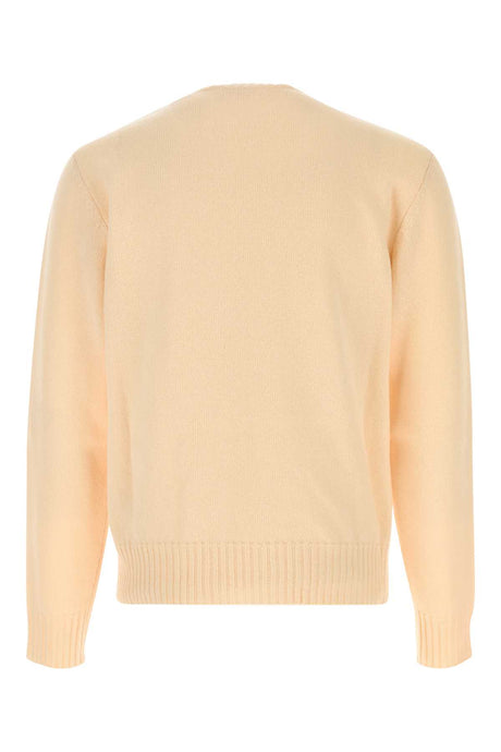 VALENTINO GARAVANI Cream Wool Sweater for Men - Classic Comfort