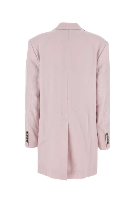 AMI Light Pink Oversized Wool Blazer