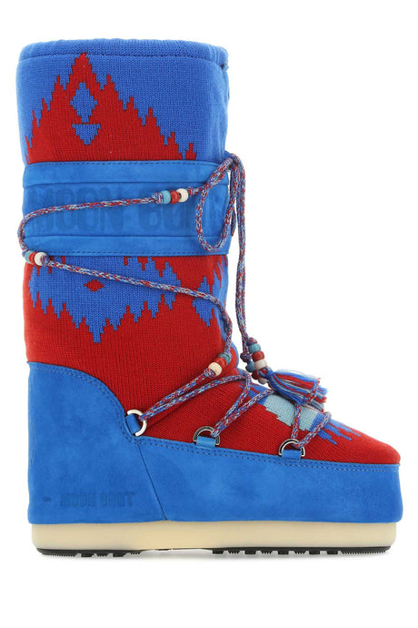 ALANUI Multicolored Suede and Fabric Boots for Men