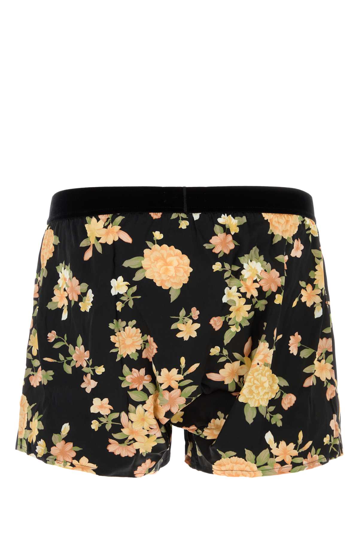 TOM FORD Floral Printed Stretch Satin Boxer