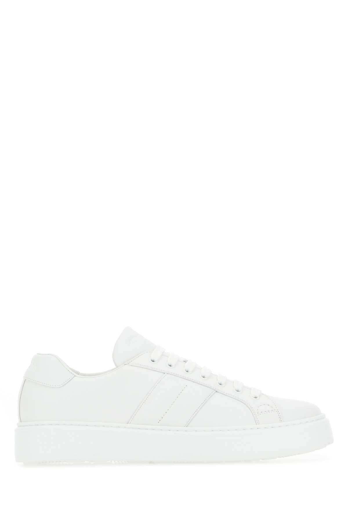 CHURCH'S Classic White Leather Mach 3 Sneakers for Men