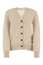 BURBERRY Elegant Sand Wool Cardigan - Women's Knitwear