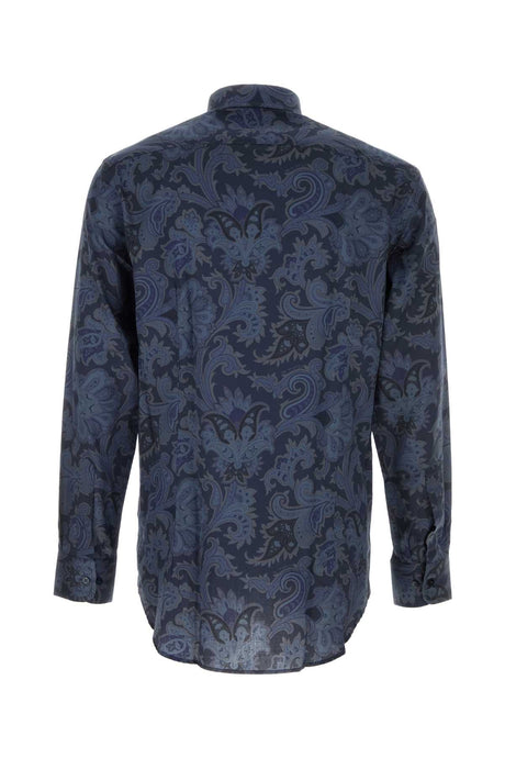 ETRO Patterned Satin Shirt for Men