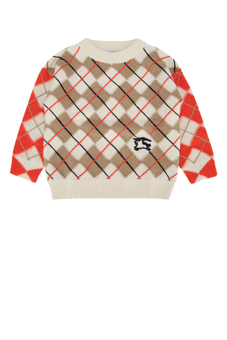 BURBERRY JR Mini Kevin Argyle Knitwear for Kids