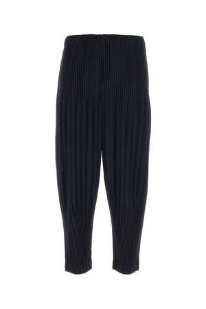 HOMME PLISSE' ISSEY MIYAKE Elegant Pleated Pants for Men - Midnight Blue