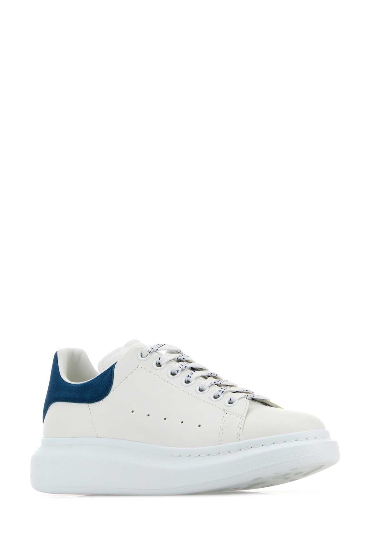 ALEXANDER MCQUEEN Men's Premium Leather Sneakers with Suede Accent