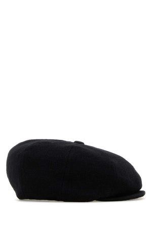 YOHJI YAMAMOTO Sleek Black Gabardine Hat for Men