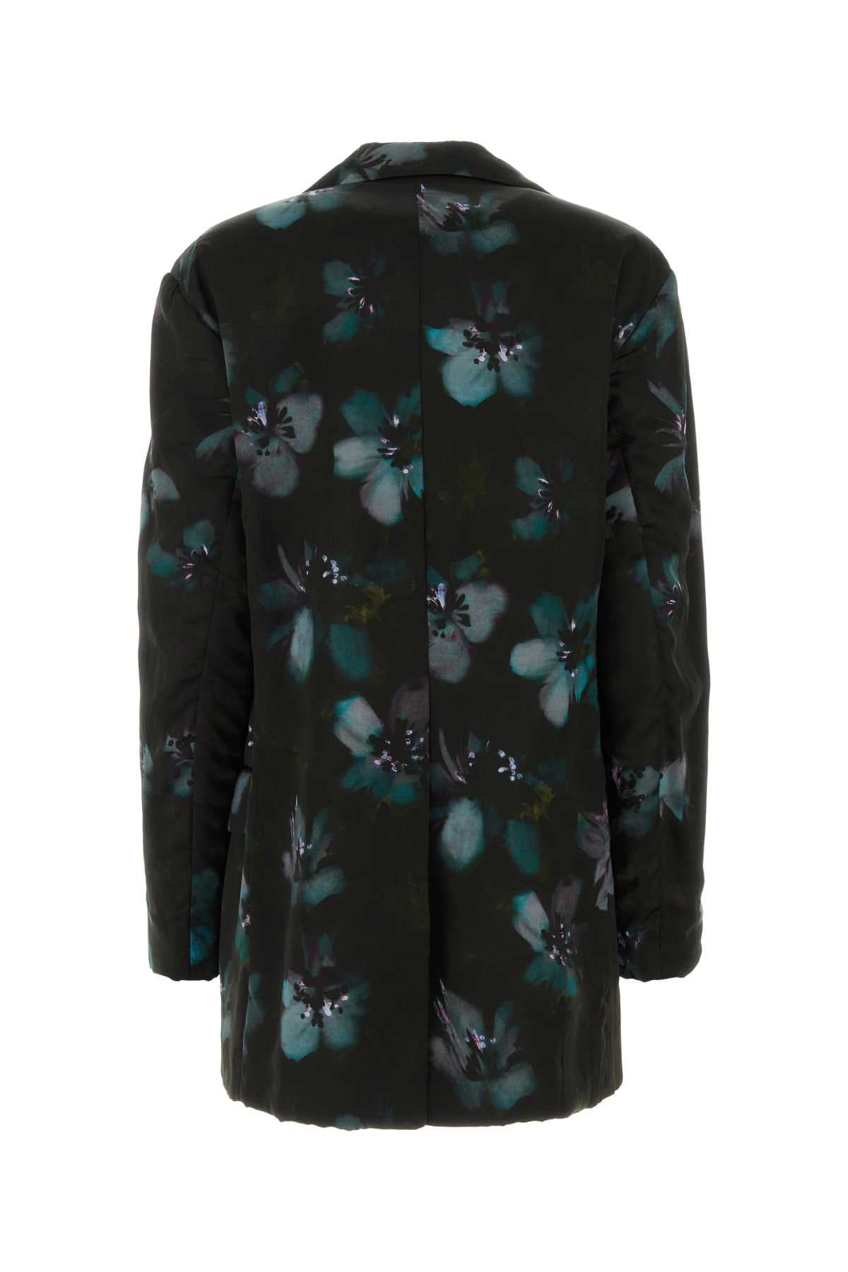 DRIES VAN NOTEN Printed Satin Blazer