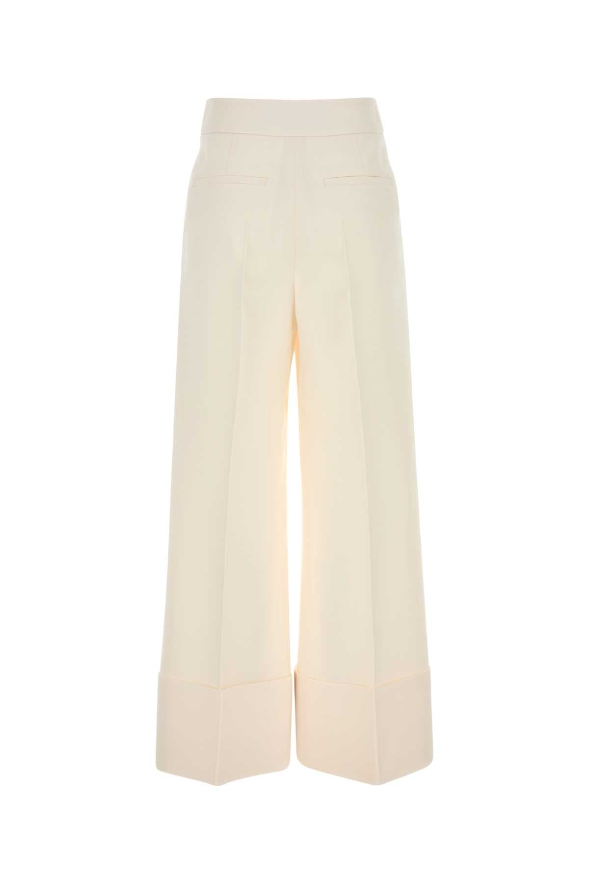 VALENTINO GARAVANI Ivory Wool Blend Pants for Women