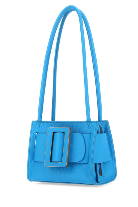 BOYY Mini Soft Leather Shoulder Handbag - Light Blue, 18 cm