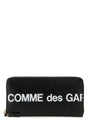 COMME DES GARCONS Sleek Black Leather Wallet 20x10 cm