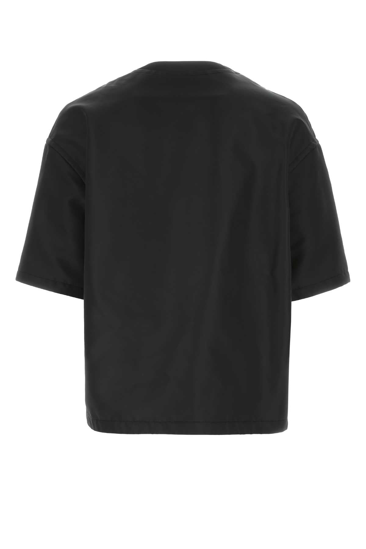 VALENTINO GARAVANI Oversized Black Nylon Shirt for Men