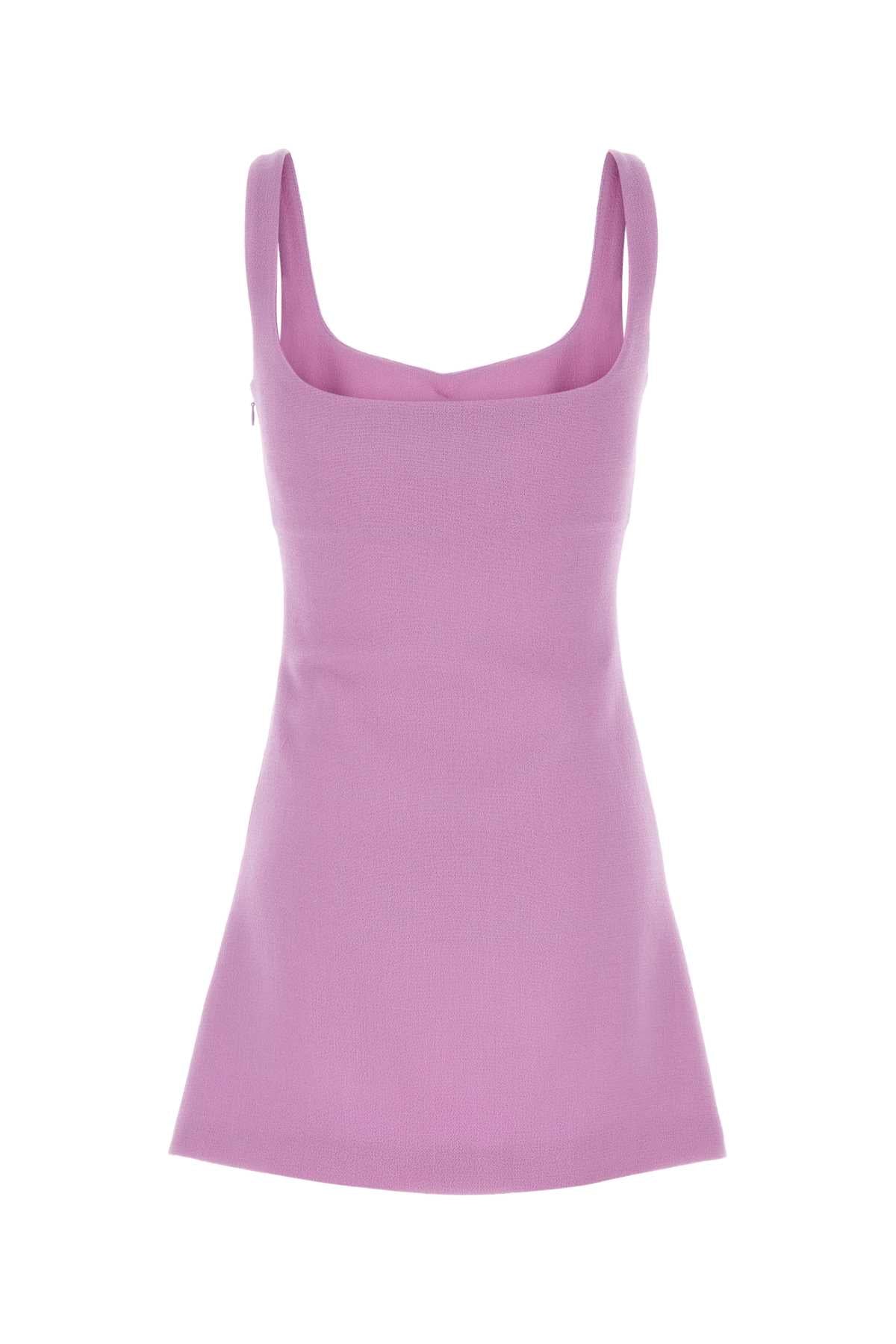 MACH&MACH Chic Lilac Wool Mini Dress