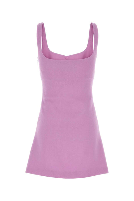 MACH&MACH Chic Lilac Wool Mini Dress