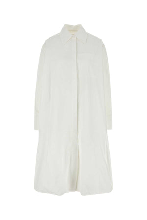 JIL SANDER Chic Cotton Poplin Mini Shirt Dress