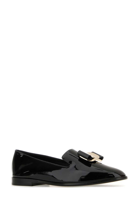 Ferragamo Stylish Leather Zamira Loafers for Women