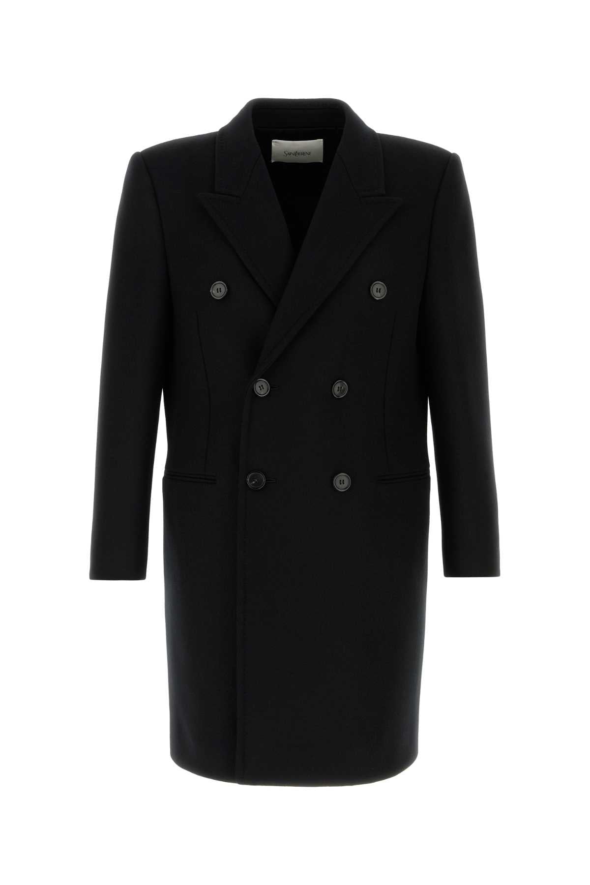 SAINT LAURENT Classic Black Wool Jacket for Men