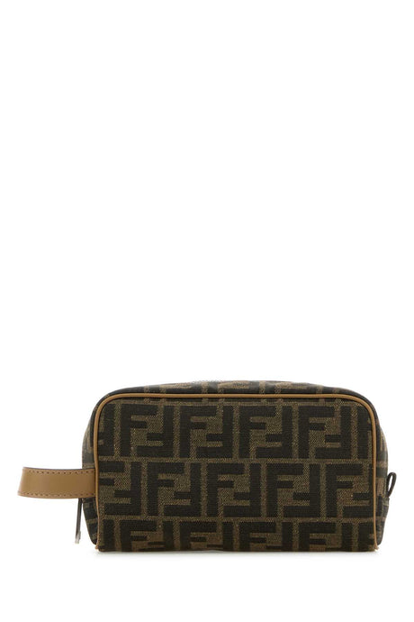 FENDI Mini Embroidered Jacquard Beauty Case