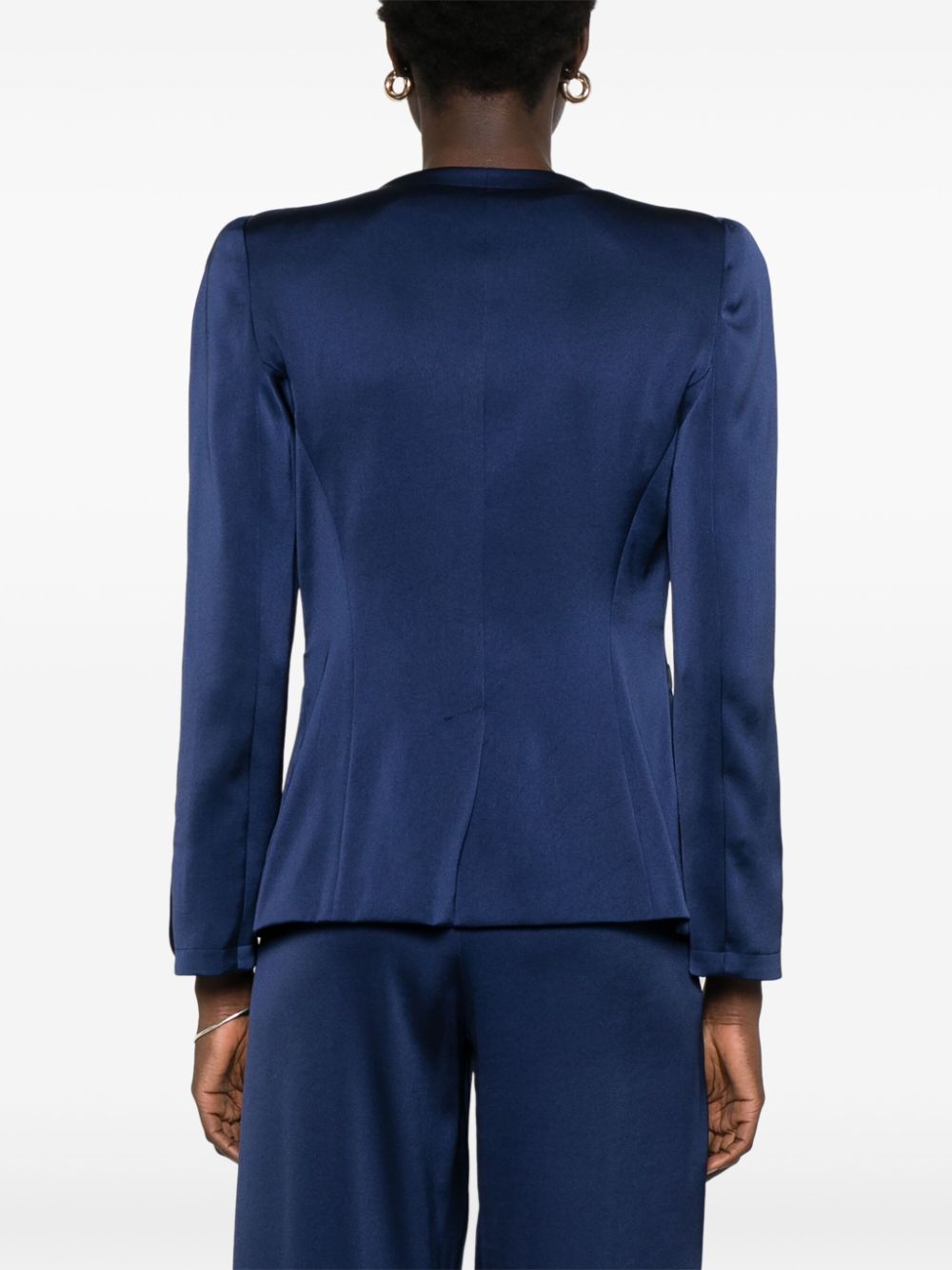 EMPORIO ARMANI Satin Women’s Single-Breasted Jacket