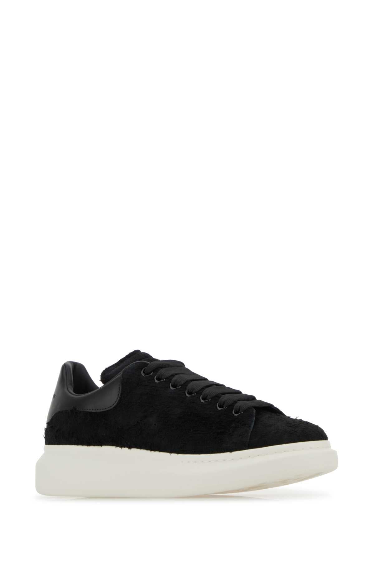 ALEXANDER MCQUEEN Premium Black Leather Sneakers for Men